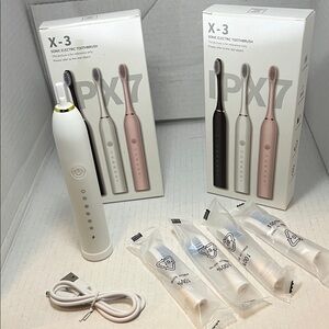 X-3 Sonic Electric Toothbrush - White